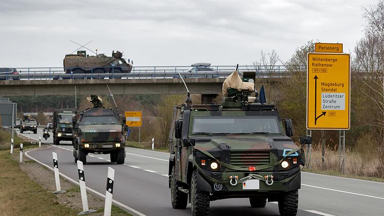 Bundeswehrkonvois auf Straßen in Sachsen-Anhalt, Sachsen, Thüringen und Bayern erwartet