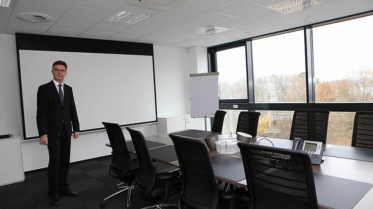 Konferenzimmer in der vierten Etage des Verwaltungsgebäudes.