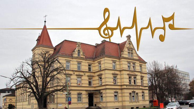 Die erfolgreiche Veranstaltungsreihe "Kulturpuls" ist für Oberbürgermeister Uwe Kirschstein ein Beispiel dafür, dass das Kolpinghaus auch ohne großen Umbau   nutzbar ist. Foto: Archiv Roepert, Graphik Heim
