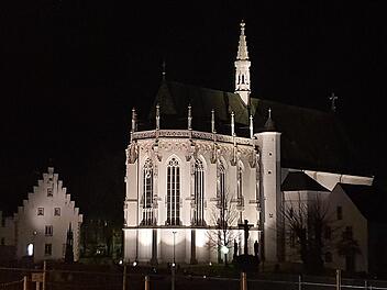 Das neue bayerische Naturschutzgesetz hat sich in Haßfurt kaum spürbar gemacht: Schon vor dem Gesetz war die Ritterkapelle in Haßfurt kaum länger als 23 Uhr beleuchtet.