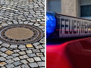 Feuerwehr Bamberg: Einsatz in Innenstadt - Anwohner melden "rauchende Gullieinläufe"