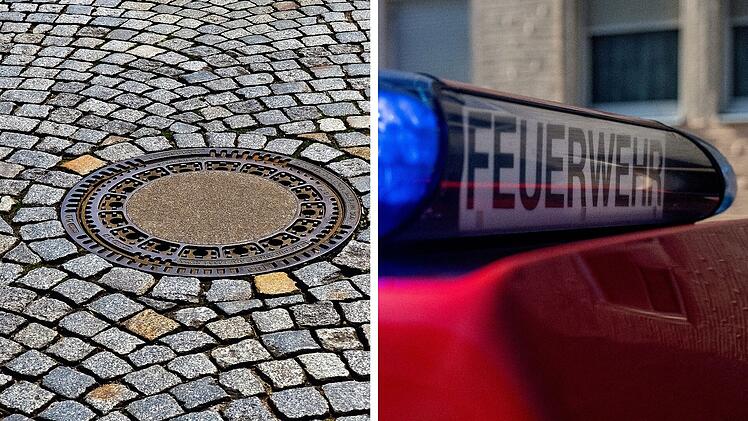 Feuerwehr Bamberg: Einsatz in Innenstadt - Anwohner melden "rauchende Gullieinläufe"