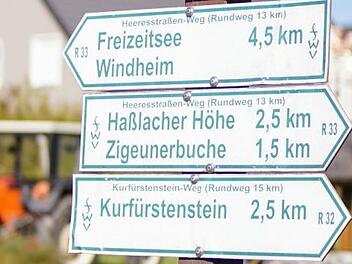 Für die Radfahrer sind die Schilder essenziell, um den Weg zu finden. Foto: Bastian Sünkel