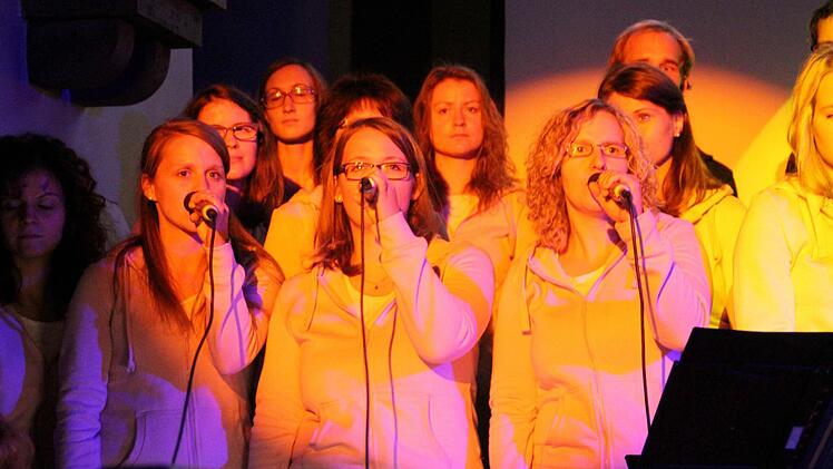 Der Chor des Evangelischen Freundeskreises Hof beim "Er"-Konzert in Kronach Foto: Mariell Dörrschmidt
