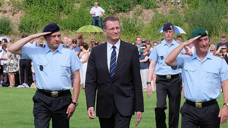 Vereidigung der Offizieranwärter Foto: Gerd Schaar