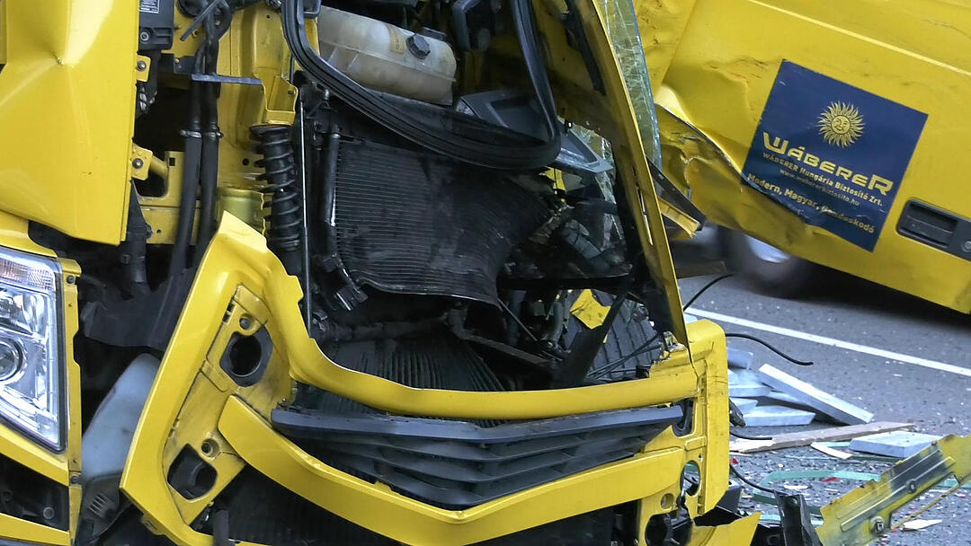 Lkw-Unfall auf A3 bei Kist