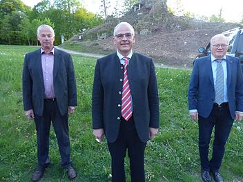 Die neuen Bürgermeister Manfred Hänchen, Hanngörg Zimmermann und  Georg Bauernschmidt (v. l.) Foto: Thomas Weichert