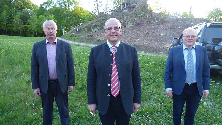 Die neuen Bürgermeister Manfred Hänchen, Hanngörg Zimmermann und  Georg Bauernschmidt (v. l.) Foto: Thomas Weichert