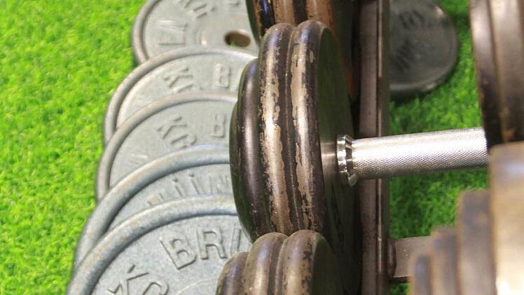 Noch bevor sie sich im neuen Fitness-Raum trimmen können, war reichlich Muskelarbeit gefragt: Die Mitglieder des Schondraer Sportvereins haben den Keller der Sporthalle ausgebaut - und eine spezielle Fitness-Hotline eingerichtet. Foto: Carmen Schmitt