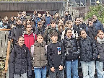 23 junge G&auml;ste aus der franz&ouml;sischen Partnerstadt Chantonnay besuchen Ebermannstadt.