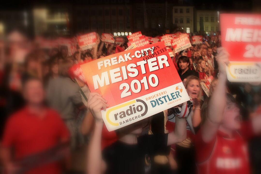 Meisterfeier Brose Baskets Bamberg Maxplatz