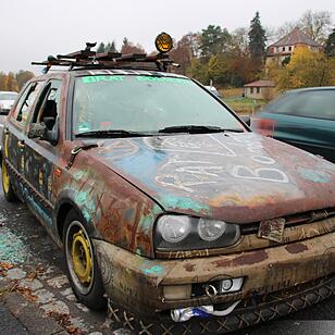 Rat-Look-Auto in Euerdorf gestrandet
