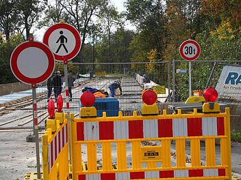 Die Mainbrücke Mainleus wird saniert.Jürgen Gärtner