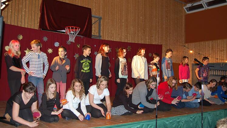 Beim Adventskonzert der Mittelschule Oberthulba. Foto: Günther Straub