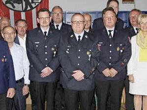 Die Geehrten der Freiwilligen Feuerwehr Marktbreit.  Fotos: Robert Haass