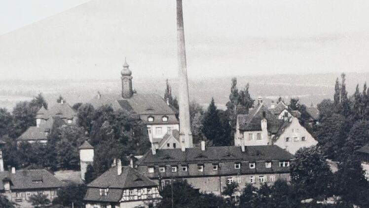 Die Heil und Pflegeanstalt Kutzenberg um 1940.  Repro: Wolfgang Schoberth