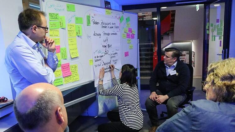 Denkwerkstatt "Bamberg 2050": Blick auf den Workshop "Wie arbeiten wir?". Foto: Barbara Herbst