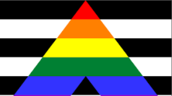 Homosexuell Straight/Ally Flagge