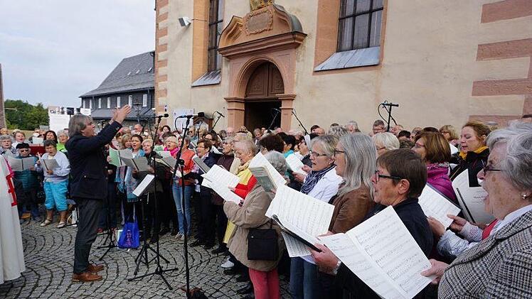 Am 15. September 2018 besuchte der neue Würzburger Bischof Franz Jung den Kreuzberg. Foto: Marion Eckert