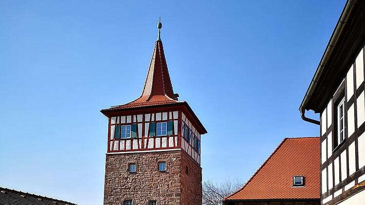 Der rote Turm war früher Teil der Stadtbefestigung Kulmbachs.