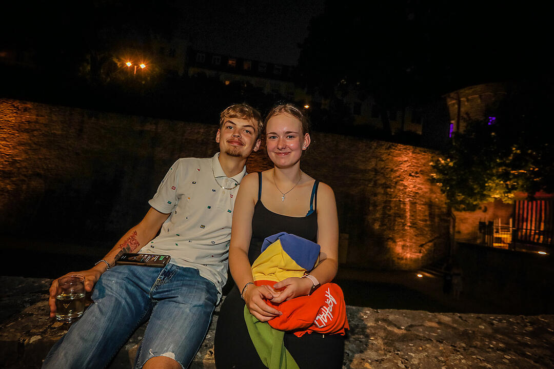 Beste Stimmung beim Stadtfest in Schweinfurt.