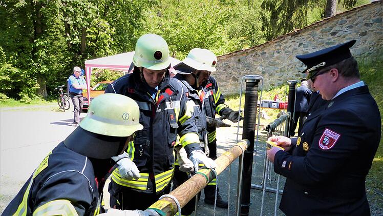 Der 19. Erwachsenen-Leistungsmarsch des Bezirksfeuerwehrverbands Oberfranken fand in Wirsberg statt. Foto: Werner Reißaus