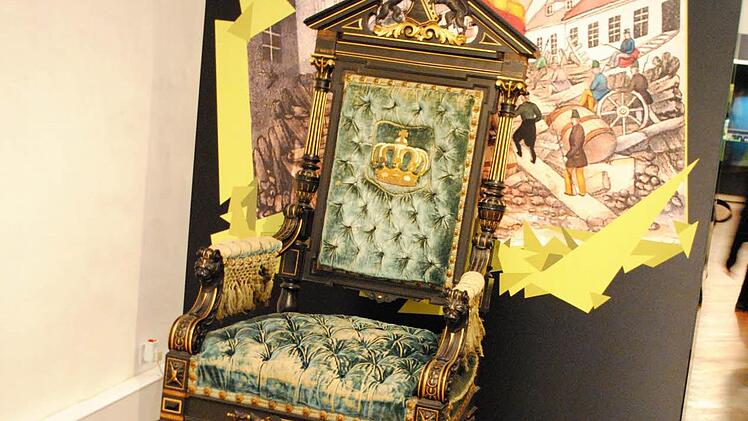 Der Thronsessel von Ernst II.  Fotos: Carolin Herrmann