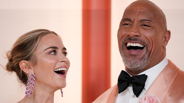 Emily Blunt und Dwayne Johnson