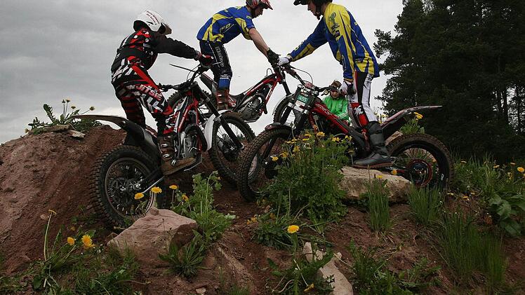 Trial-Trio beim Gipfeltreffen. Foto: Sonja Adam