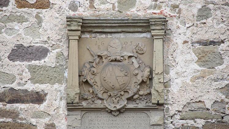 Das Wappen von Fürstbischof Julius Echter.