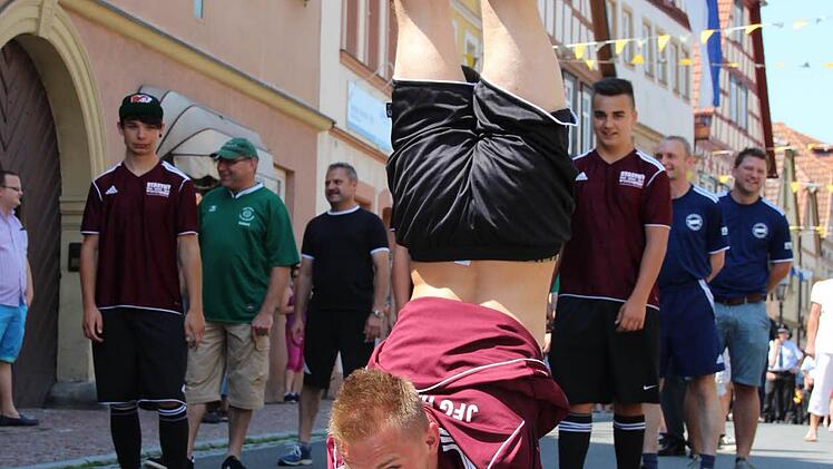 Stramme Leistung: Michael Schorr aus Losbergsgereuth. Foto: Eckehard Kiesewetter