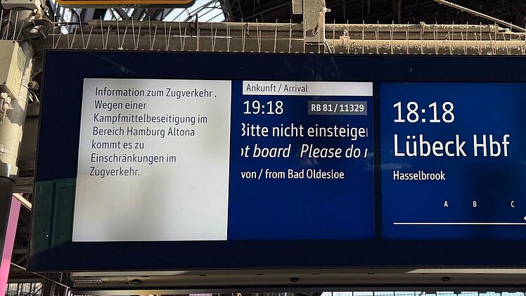Zugversp&auml;tung wegen Fliegerbombe