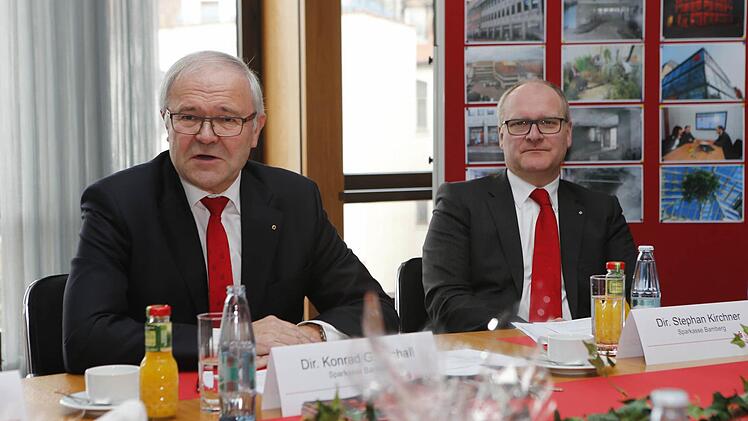 Konrad Gottschall und Stephan Kirchner während des Bilanzgesprächs. Foto: Matthias Hoch