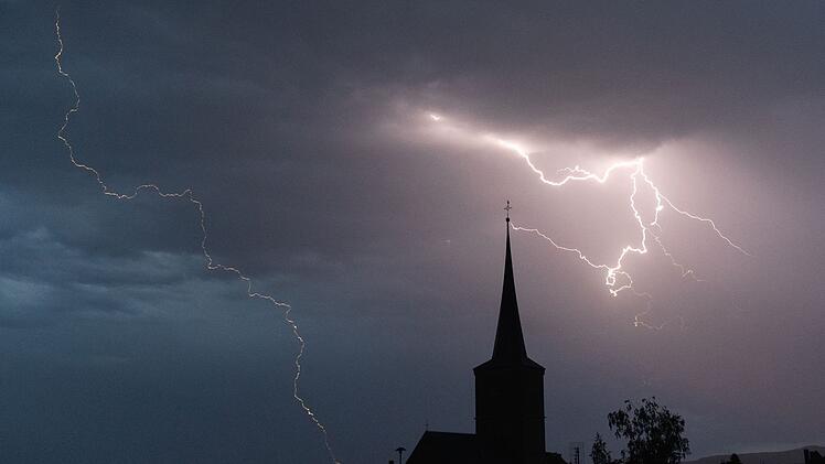 Gewitter über Franken
