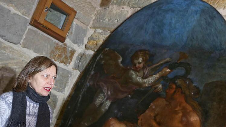 Irgendwo versteckt in Forchheim werden derzeit die Gemälde aus dem Marmorsaal von Schloss Weissenstein in Pommersfelden restauriert. Foto: Barbara Herbst