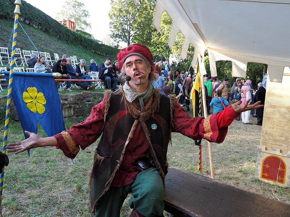 Auf der Burgruine in Bad Kissingen