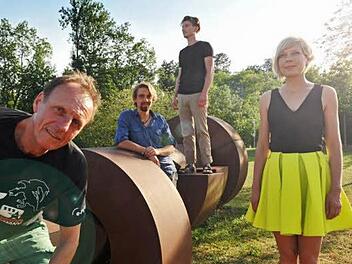 Bernd Wagenhäuser, Jakob Fischer, Felix Forsbach und Brigitta Muntendorf als Initiatoren des "Tags der Performance".  Foto: Jürgen Schabel