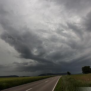 Unwetter über Franken