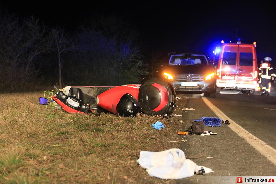 Schwerer Unfall zwischen Hirschaid und Altendorf