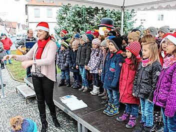 Weihnachtsbegegnung am Marienplatz