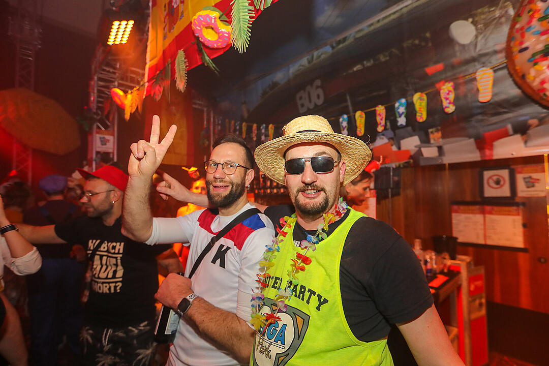 Beste Partystimmung in der Stadthalle