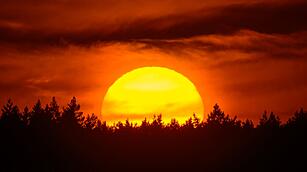 Sonnenuntergang in Brandenburg