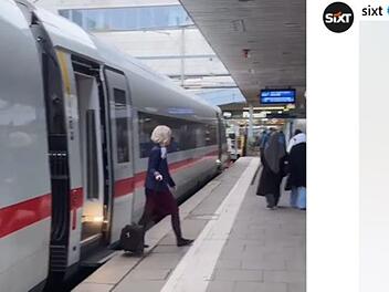 Sixt kontert Bahn-Serie mit Engelke - und löst witziges Wortgefecht aus