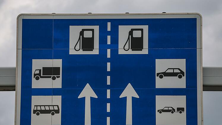 Tankstelle an der Autobahn