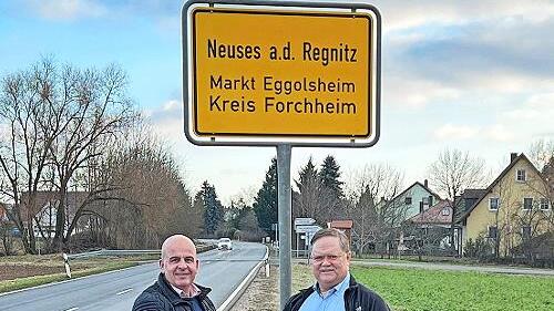 Stabwechsel bei der WG Neuses/Bahnhofssiedlung Eggolsheim: Christian Dormann (l.) verlässt den Marktgemeinderat, Georg Peßler übernimmt.