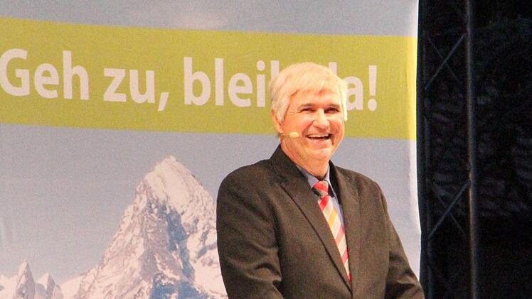Bundesinnenminister Horst Seehofer als ehemaliger Ministerpräsident gehört zum Kabarett-Leben von Wolfgang Krebs immer dazu. Foto: Bertram Wagner
