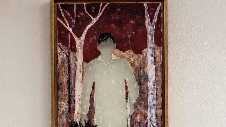 "Space between" ist der Titel einer Ausstellung mit Malerei und Palstik von Sue Hayward.Foto: Jochen Berger
