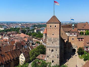 Die Kaiserburg ist der Höhepunkt der Burgenstraßen-Etappe von Rothenburg o.d.T. nach Nürnberg.