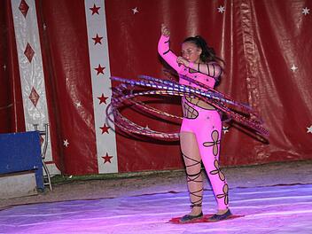 Chantal überzeugte mit den Hula-Hoop-Reifen. Foto: Gerda Völk