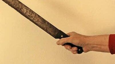 Mit einer solchen Machete, die vor allem als Arbeitsgerät eingesetzt wird, schlug der 42-Jährige in Bad Staffelstein zu. Foto: Matthias Einwag